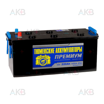 Tyumen Battery Premium 220 Ач прям. пол. 1450A (518x228x236)