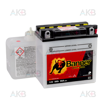 Banner Bike Bull 50914 12V 9 Ач прям. пол. 90А (135x75x140) BB9-B, YB9-B сухозаряж.