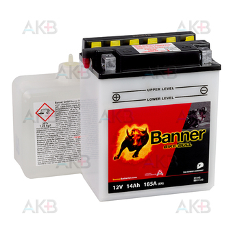 Banner Bike Bull 51412 12V 14 Ач прям. пол. 185А (135x90x166) BB14-A2, YB14-A2 сухозаряж.