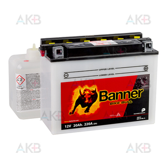 Banner Bike Bull 52012 12V 20 Ач обр. пол. 220А (205x90x162) B50-N18L-A, YTX24HL-BS, Y50-N18L-A сухозаряж.