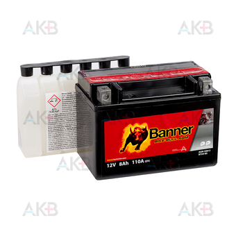 Banner Bike Bull AGM 50812 8 Ач прям. пол. 110А (150x87x105) BTX9-BS, YTX9-BS сухозаряж.