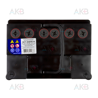 Автомобильный аккумулятор Tyumen Battery Premium EFB 60 Ач обр. пол. 570A (242x175x190) 6СТ-60EFB/R. Фото 1