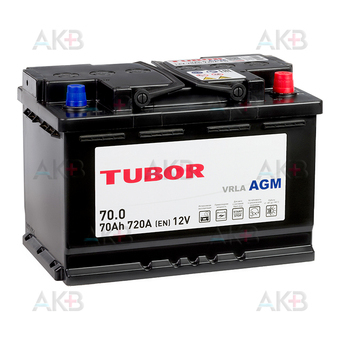 TUBOR AGM 70Ah 720A (278x175x190) 6СТ-70.0 VRLA