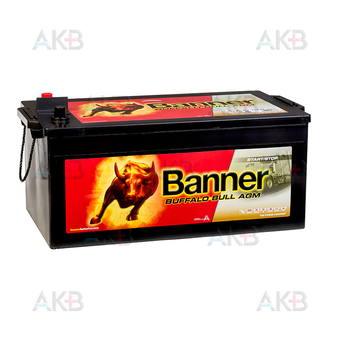 BANNER Buffalo Bull AGM (71001) 210Ah 1200A 517x273x212