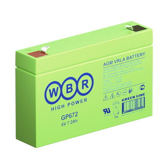 WBR 672 6V 7.2 Aч (151x34x100)