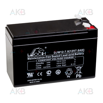 Leoch DJW12-7.0 | 12V 7 Aч (151x65x94) AGM