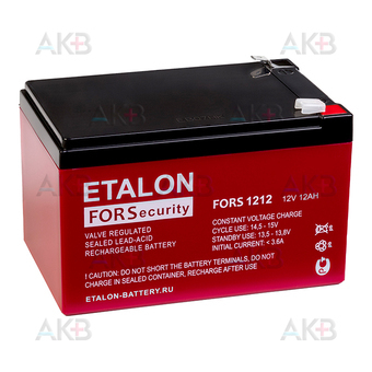 Аккумуляторная батарея ETALON FORS 1212 (12V 12 Aч 151x98x101)
