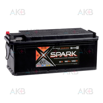SPARK TT 190Ач 1050A прямая пол. (514x218x210) SPA 190-З-L-К