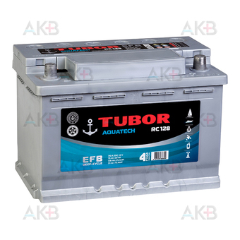 TUBOR AQUATECH 75Ah 710A обр. пол. (278x175x190) 6СТ-75.0 VL