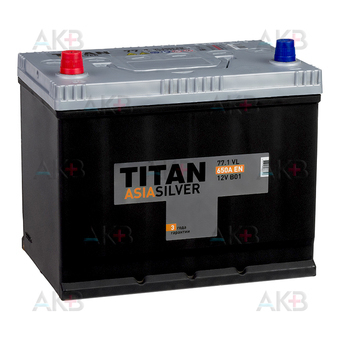 Titan Asia Silver 77 Ач 650А прям. пол. (258x175x223) 6СТ-77.1 VL B01