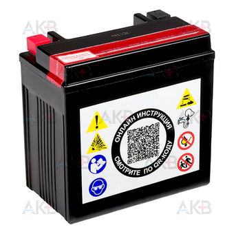 Мото аккумулятор RDrive YTX14L-BS 12V 12Ah 200А обр. пол. AGM сухозаряж. (150x87x145) eXtremal SILVER. Фото 2
