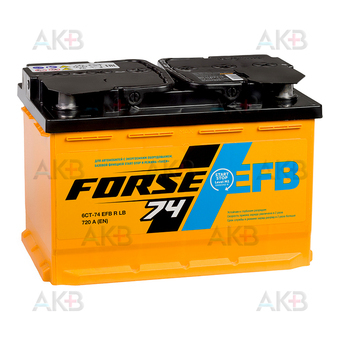 Forse EFB 74 Ач 710A обр. пол. (278x175x190) Start-Stop