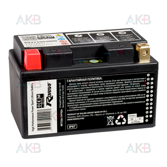 Rdrive OEM Детали YTZ14S-Li 12V 5Ah 64 Втч 350А прям. пол. (150x87x110) LiFePO4 69311953000 KTM