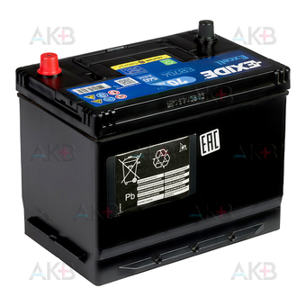 Автомобильный аккумулятор Exide Excell 70R (540A 261x173x225) EB704. Фото 2