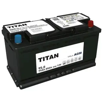 TITAN AGM 95Ah 850A (353x175x190) 6СТ-95.0 VRLA