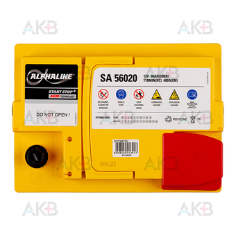 Автомобильный аккумулятор Alphaline AGM 60 L2 680A (242x175x190) AX 56020. Фото 1