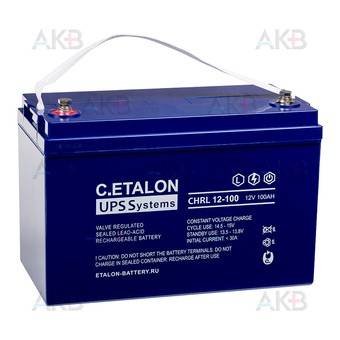 С.ETALON CHRL 12-100 (12V 100 Aч 330x171x214)