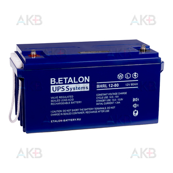 B.ETALON BHRL 12-80 12V 80 Ah (350x166x179)