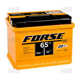 Forse EFB 65 Ач Ач 660A обр. пол. (242x175x190) 6CT-65 VLR (0)