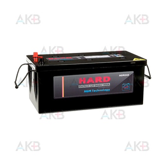 HARD AGM 240 Ah 1300A обр. пол. (516x260x235) Start Stop Super Heavy Duty