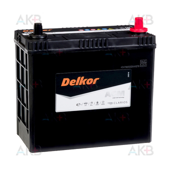 Delkor AGM S46B24L 45 Ач 370A  обр. пол. (189x129x225) узкие. кл.