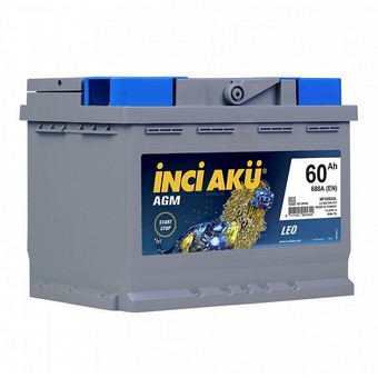 INCHI AKU Start&Stop AGM LEO 60 Ач 680A обр. пол. (242x175x190)