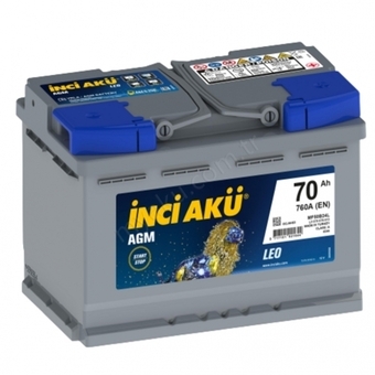 INCI AKU Start&Stop AGM LEO 70 Ач 760A обр. пол. (278x175x190) L3 070 076 013
