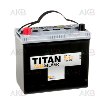 Titan Asia Silver 57 Ач прям. пол.  450А (238x129x225) VL 57.1