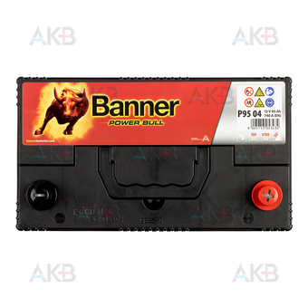 Автомобильный аккумулятор BANNER Power Bull ASIA (95 04) 95R 740A 302x173x225. Фото 1