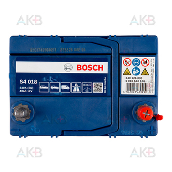 Автомобильный аккумулятор Bosch S4 018 40R 330A 187x127x227. Фото 1