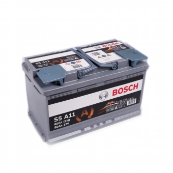 Bosch S5 AGM Start-Stop 80R (800A 315x175x190) A11