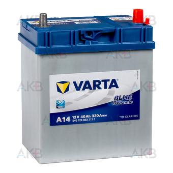 Varta Blue Dynamic A14 40R 330A 187x127x227